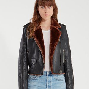 BLANKNYC Faux Fur Leather Jacket